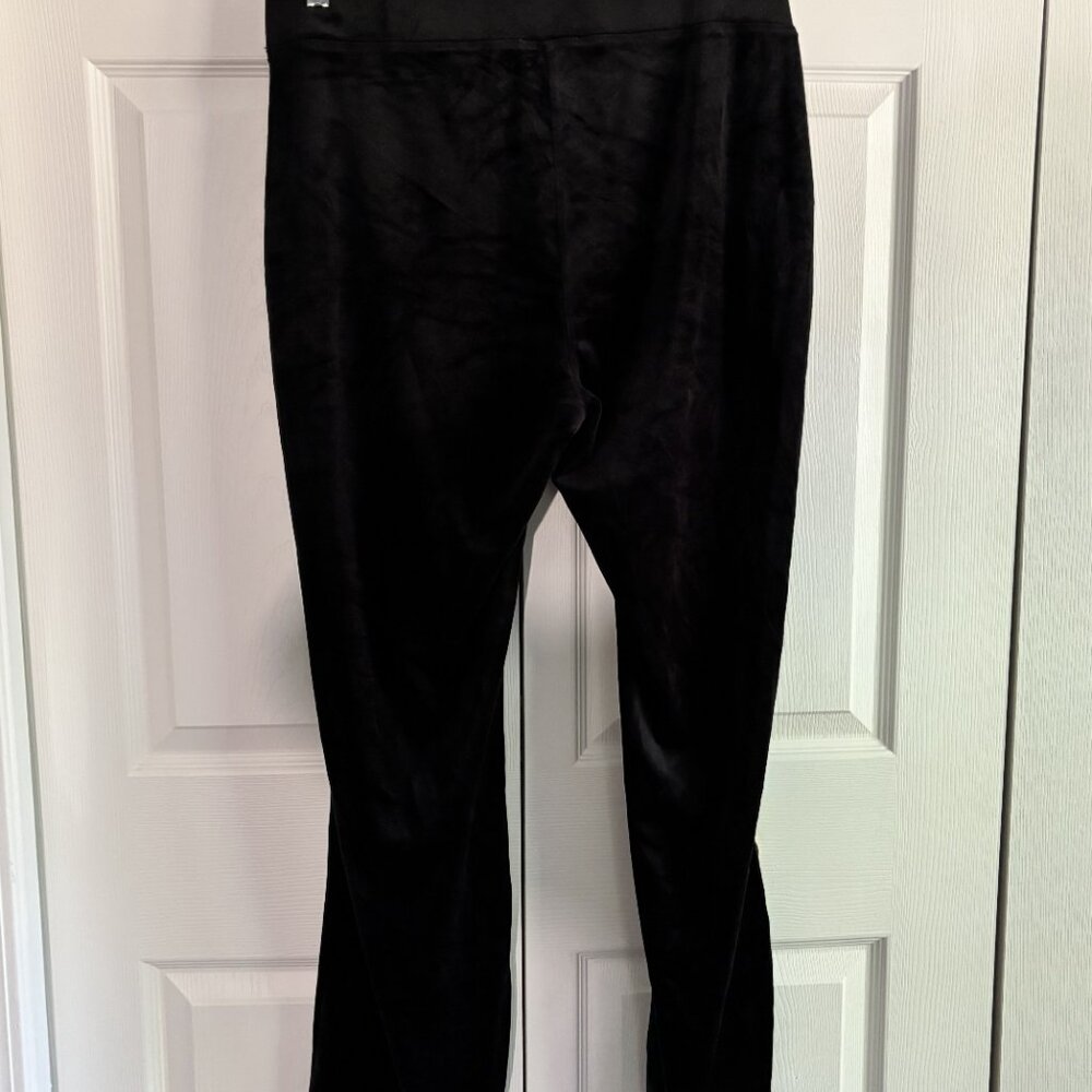 Women's Black Velour Juicy Hoodie and Pants.  Size L - Picture 3 of 7
